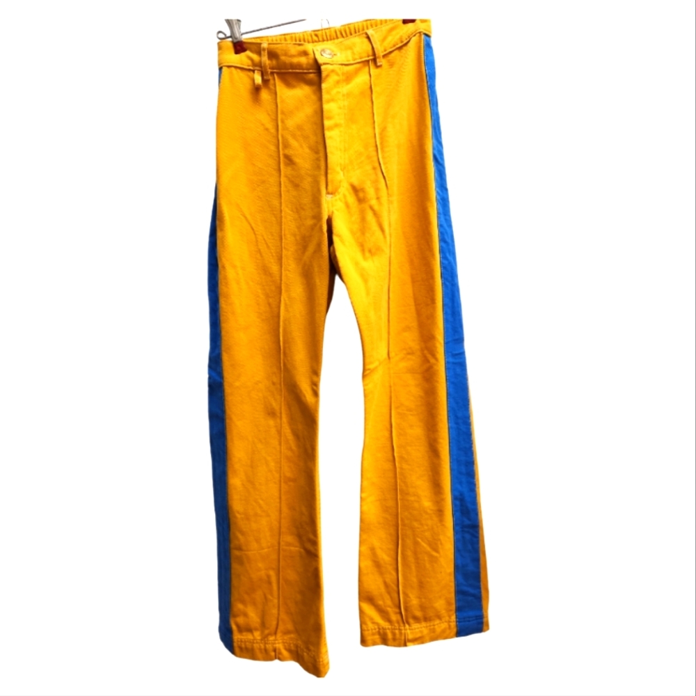 Big Bud Press Western pants gold and blue sz XS USA